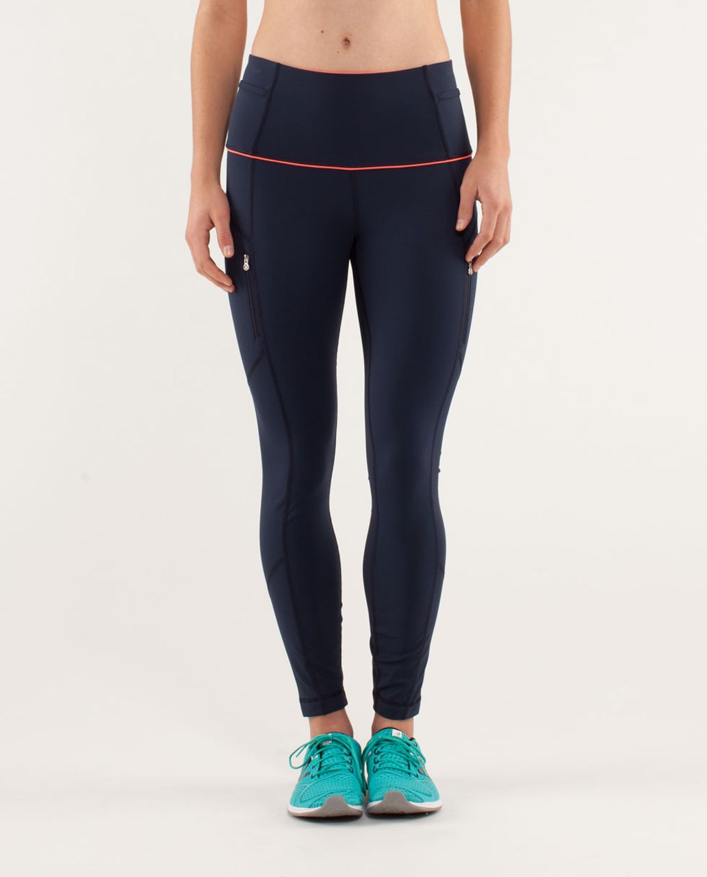 Lululemon Run:  Ice Queen 7/8 Tight - Inkwell / Light Flare