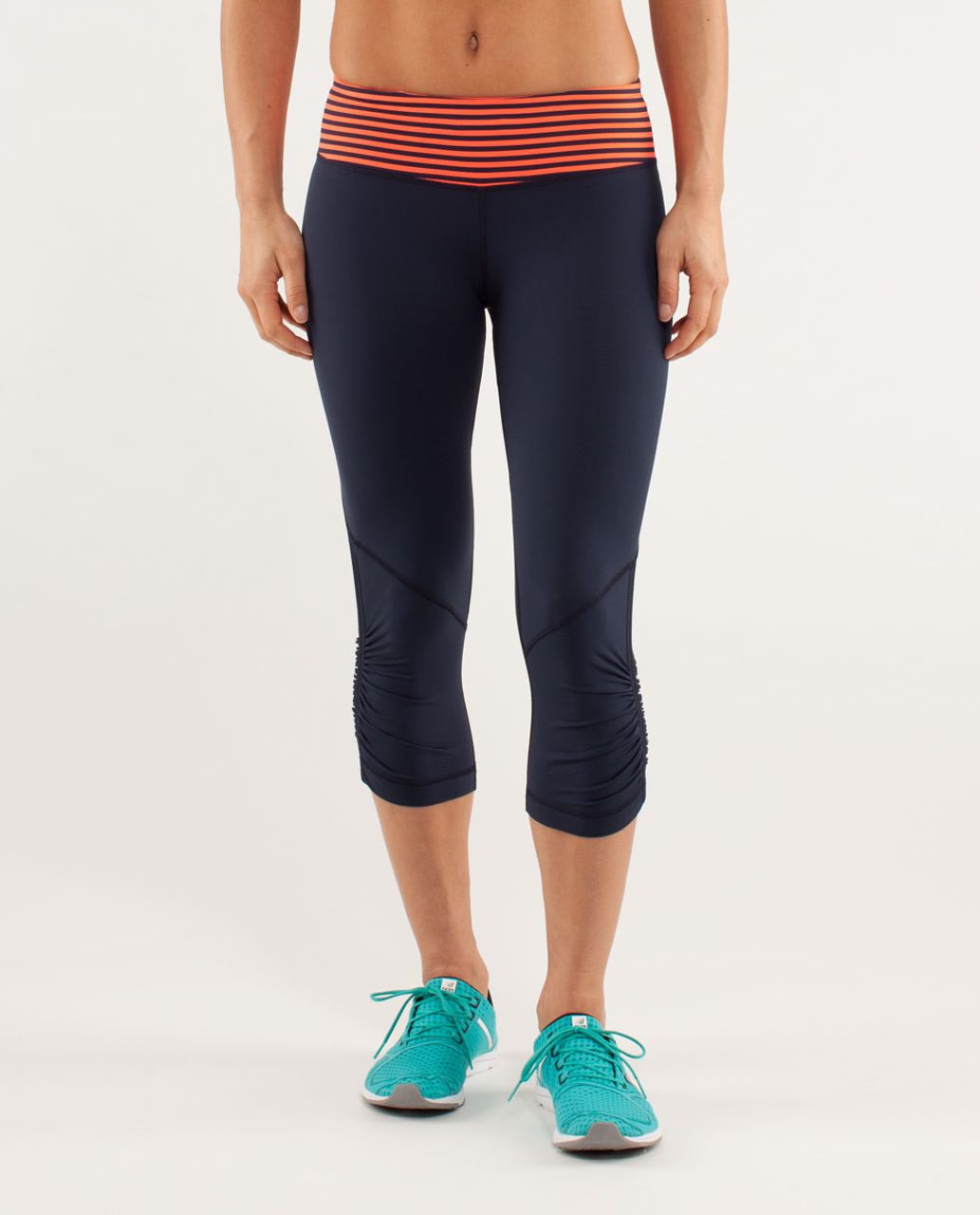 Lululemon Run: For Your Life Crop - Inkwell / Classic Stripe Light ...