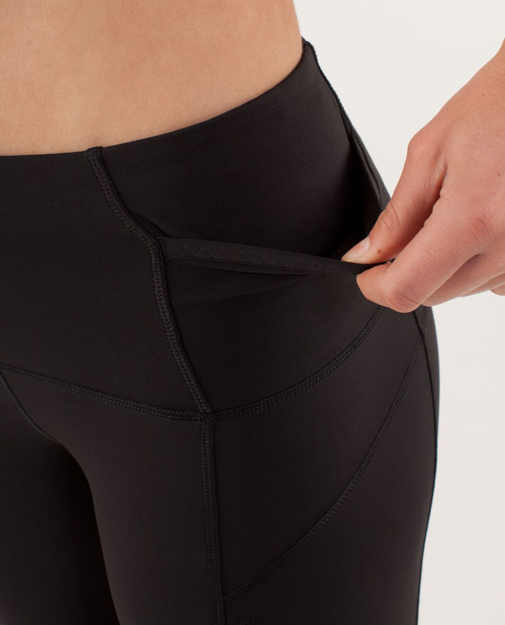 Lululemon Run:  Ice Queen 7/8 Tight - Black