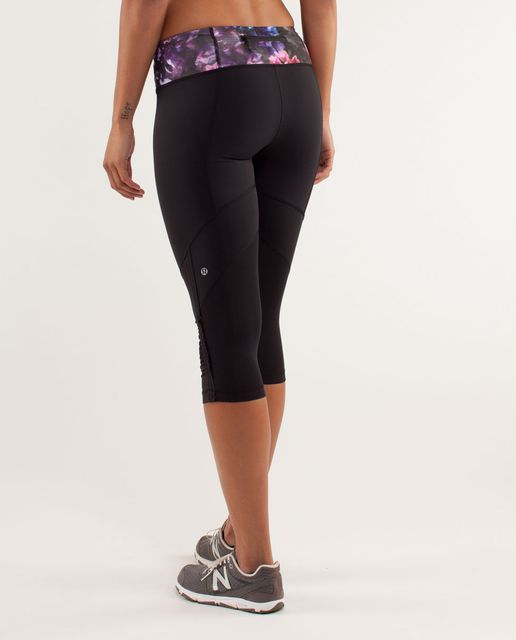 Lululemon Run: For Your Life Crop - Black - lulu fanatics