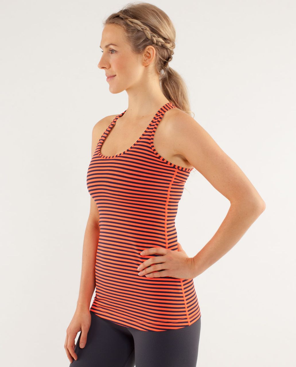 Lululemon Cool Racerback - Classic Stripe Light Flare Inkwell