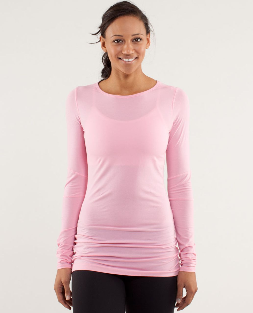 Lululemon Devotion Long Sleeve Tee - Pink Shell