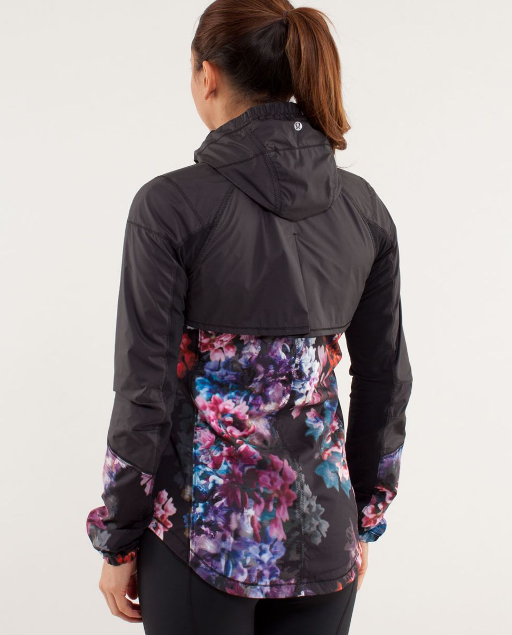 Lululemon Run:  Get Up And Glow Jacket - Spring Has Sprung Multi / Black