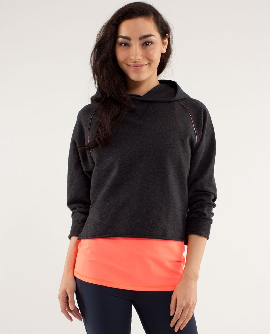 Lululemon Please Me Pullover - Black / Spring Has Sprung Multi - lulu ...