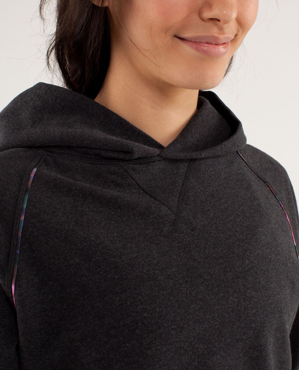 Lululemon Please Me Pullover - Black / Spring Has Sprung Multi