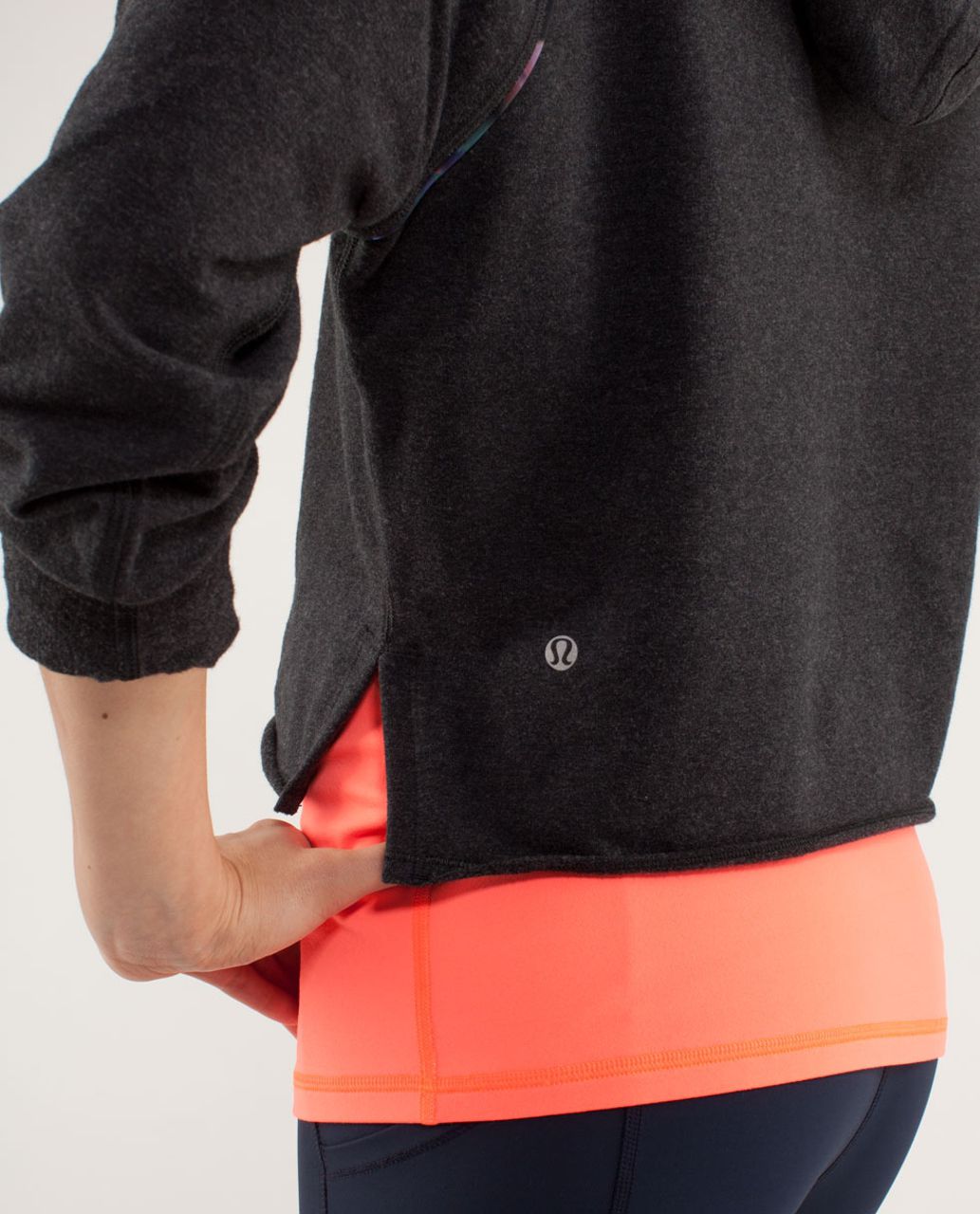 Lululemon Please Me Pullover - Black / Spring Has Sprung Multi