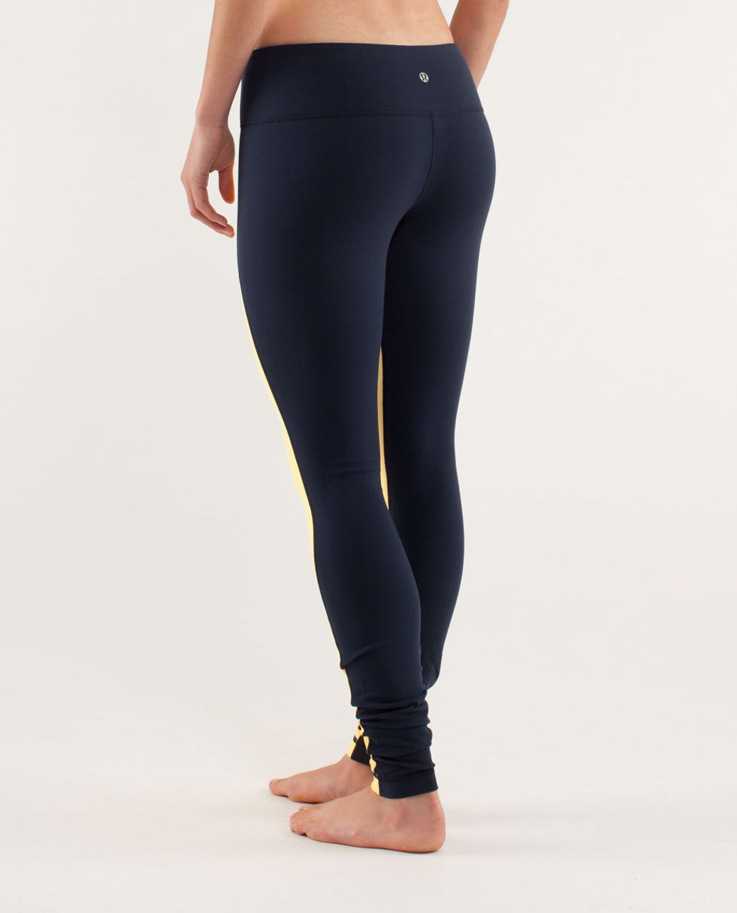 Lululemon Wunder Under Pant *Colour Blocked - Burning Yellow / Inkwell