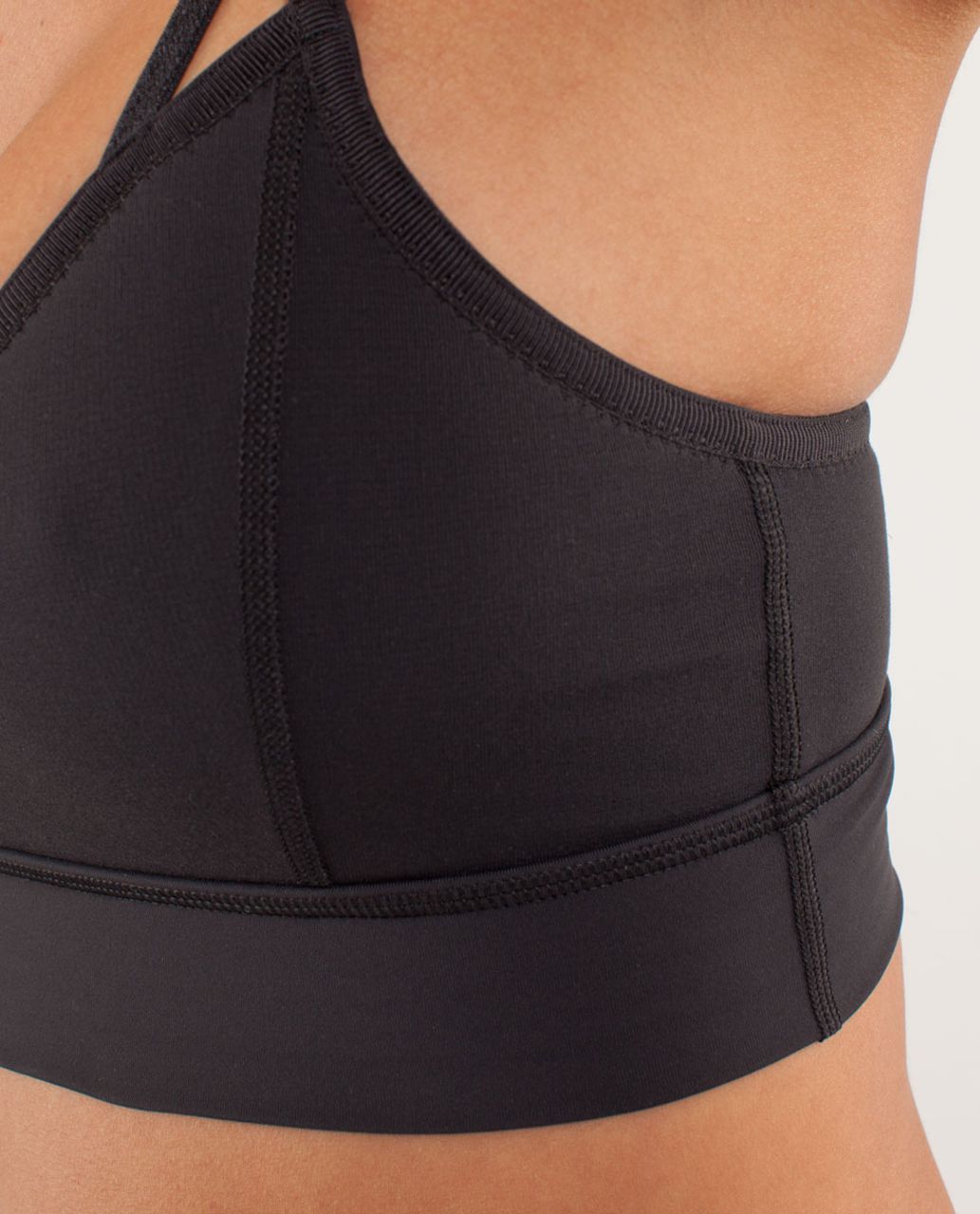 Lululemon flip your dog black sport bra size 4