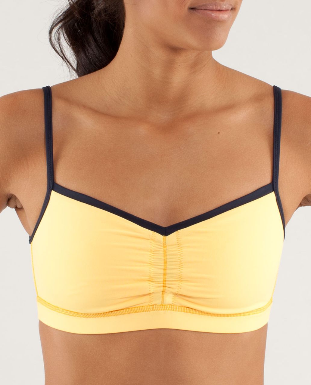 Lululemon Pirouette Bra - Burning Yellow / Inkwell - lulu fanatics