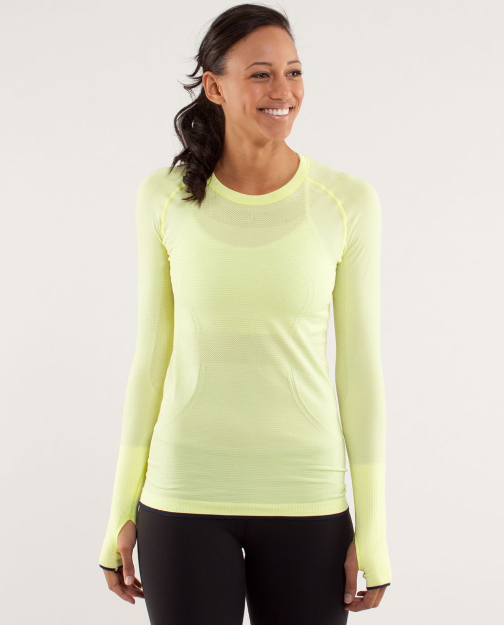 yellow lululemon shirt