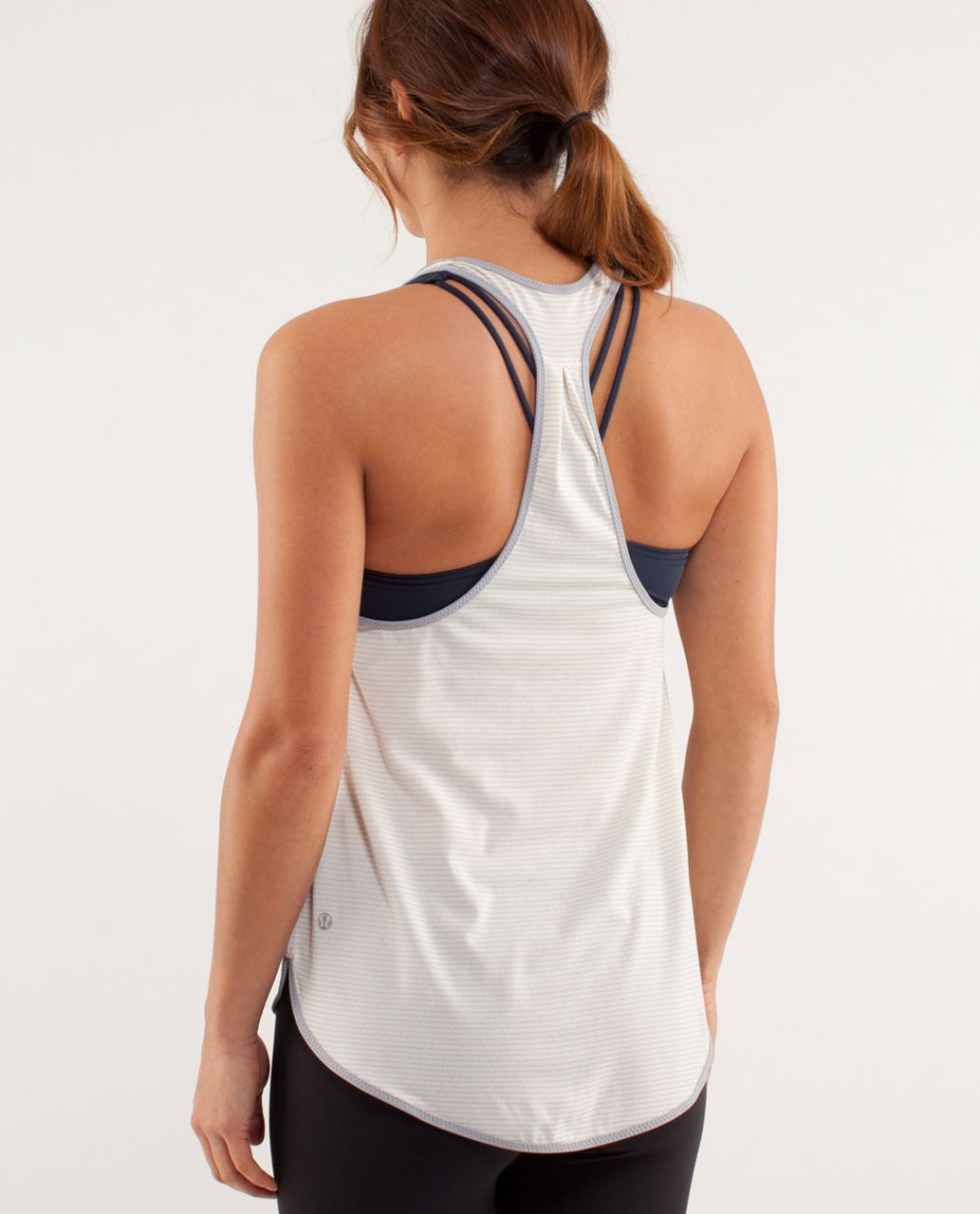 Lululemon 105 F Singlet - Polar Cream / Silver Slate