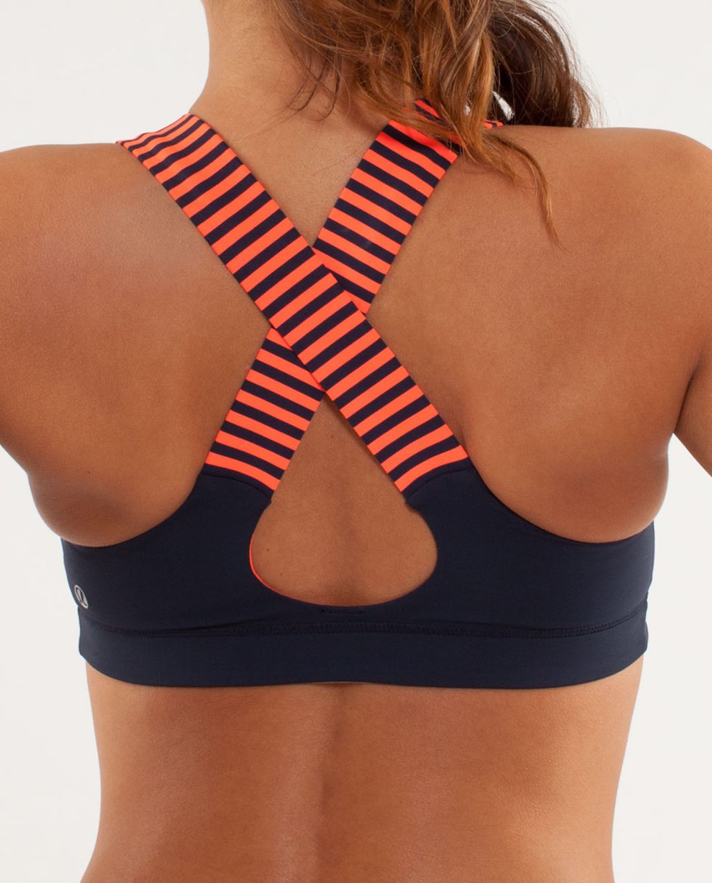 Lululemon Rack Pack Sports Bra in Very Light Flare / Peach Fuzz Sz 6