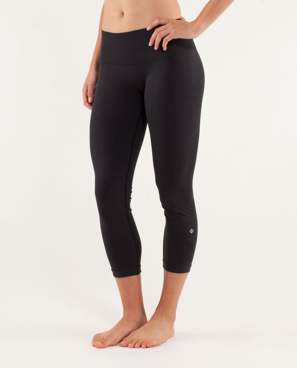 Lululemon Ebb And Flow Crop II - Black - lulu fanatics