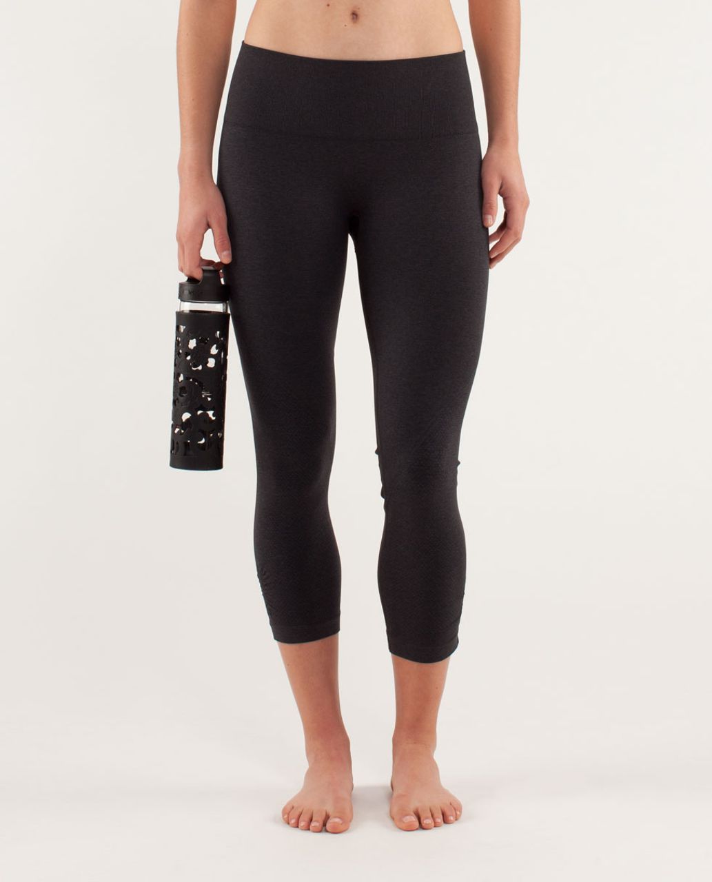 Lululemon Ebb And Flow Crop II - Deep Coal - lulu fanatics