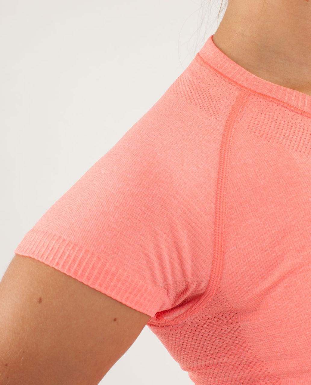 Lululemon Run:  Swiftly Tech Short Sleeve - Light Flare / Inkwell