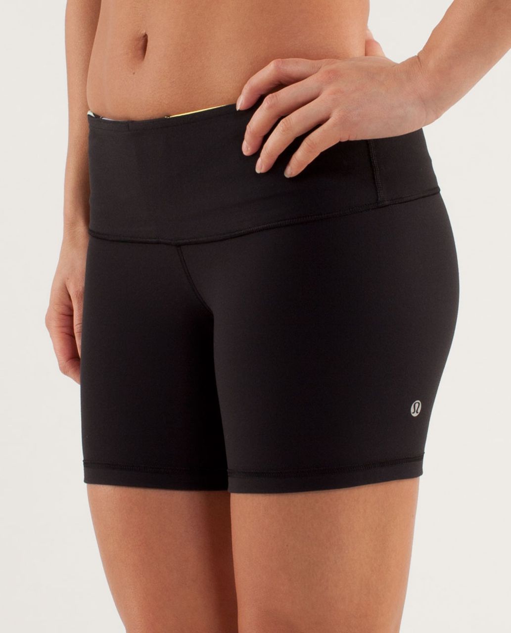 Lululemon Reverse Groove Short (Regular) - Black / Quilting Winter 15 / Polar Haze