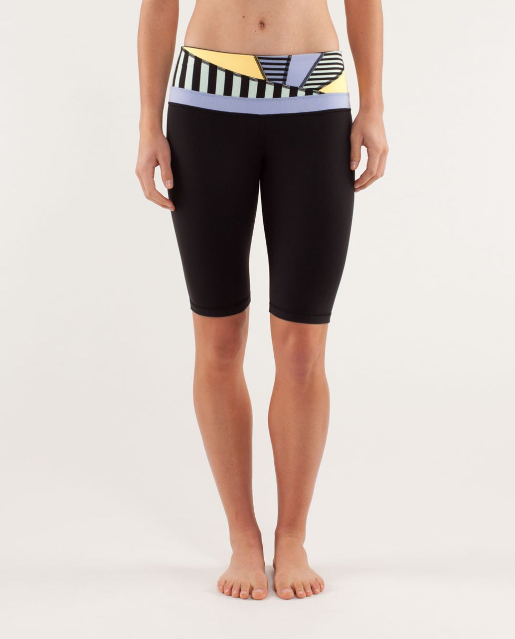 Lululemon Reverse Groove Short (Tall) - Black / Quilting Winter 15 / Polar Haze