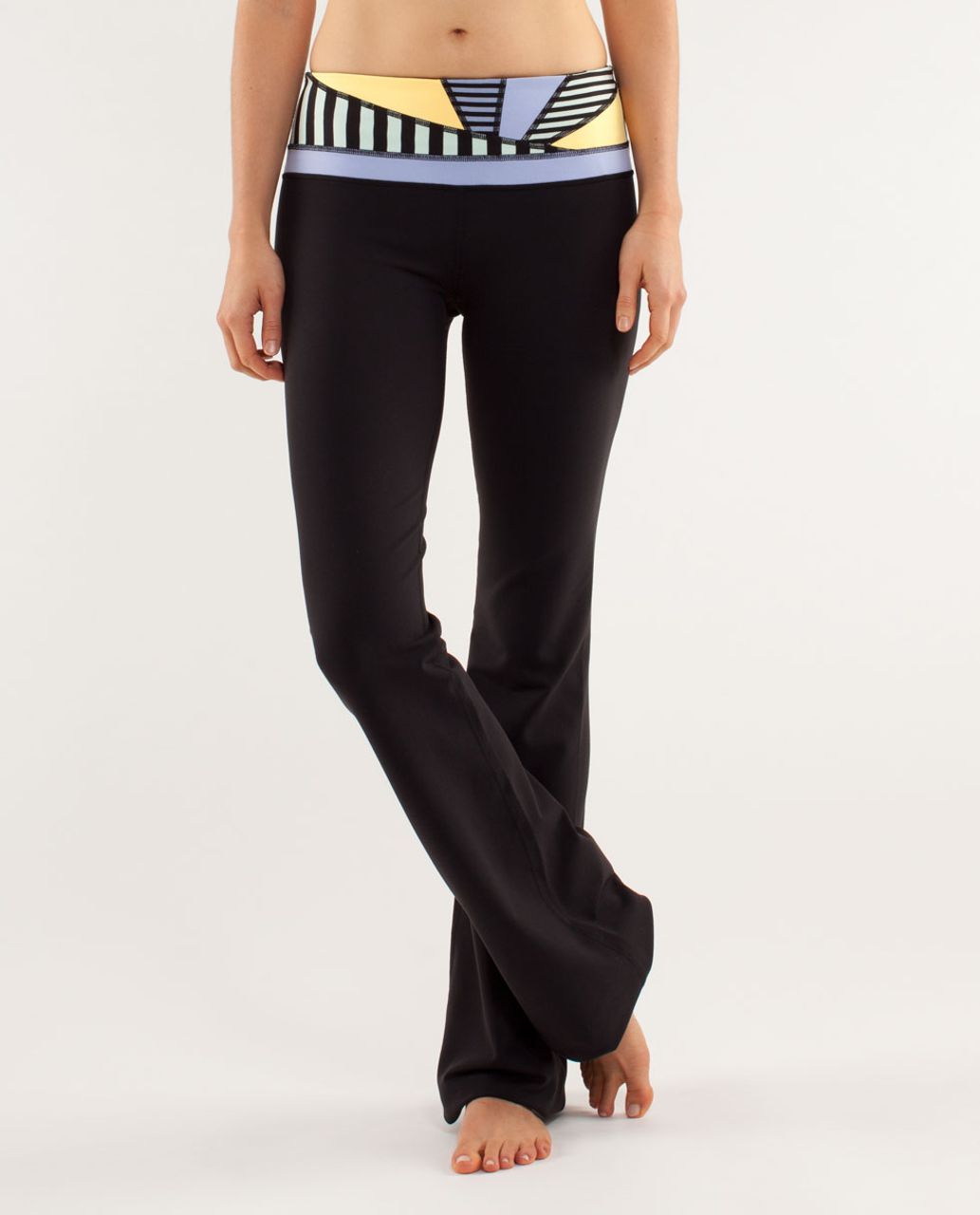 Lululemon Groove Pant III (Tall) - Black / Ying Yang Stripe White Black -  lulu fanatics