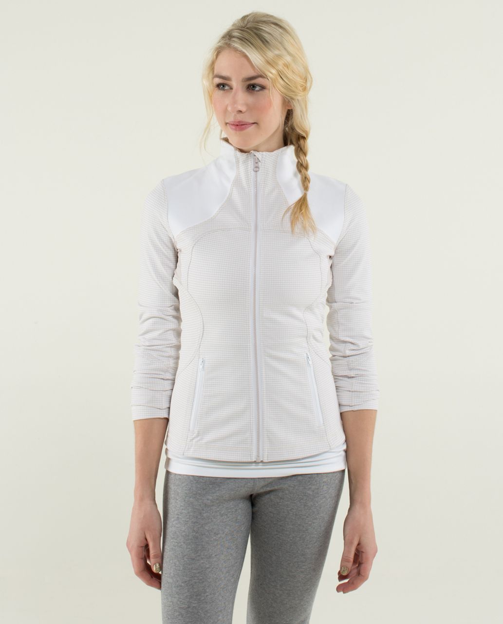 LULULEMON transition jacket in white size 12 EUC - Depop