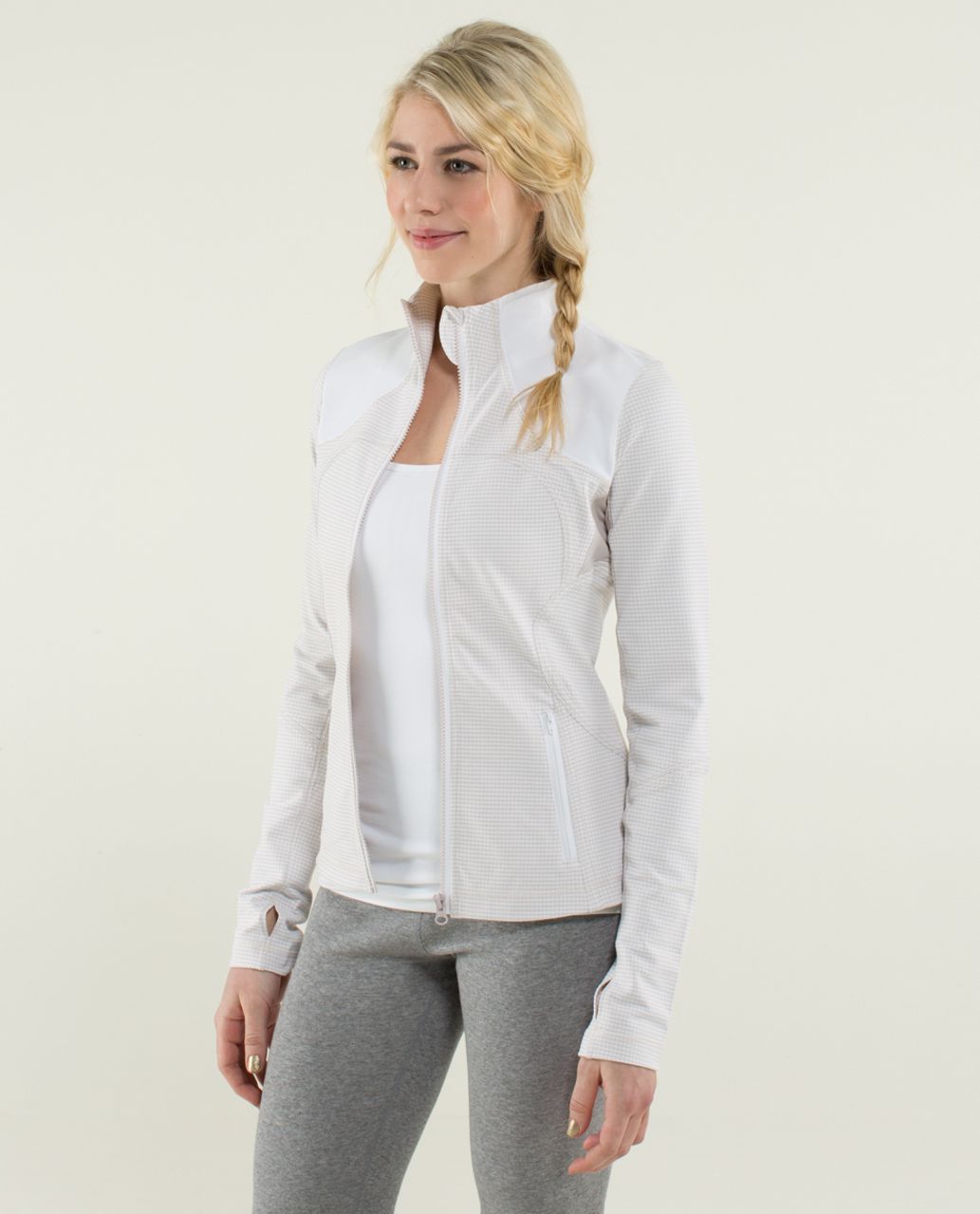 Lululemon Forme Jacket - Dune / White