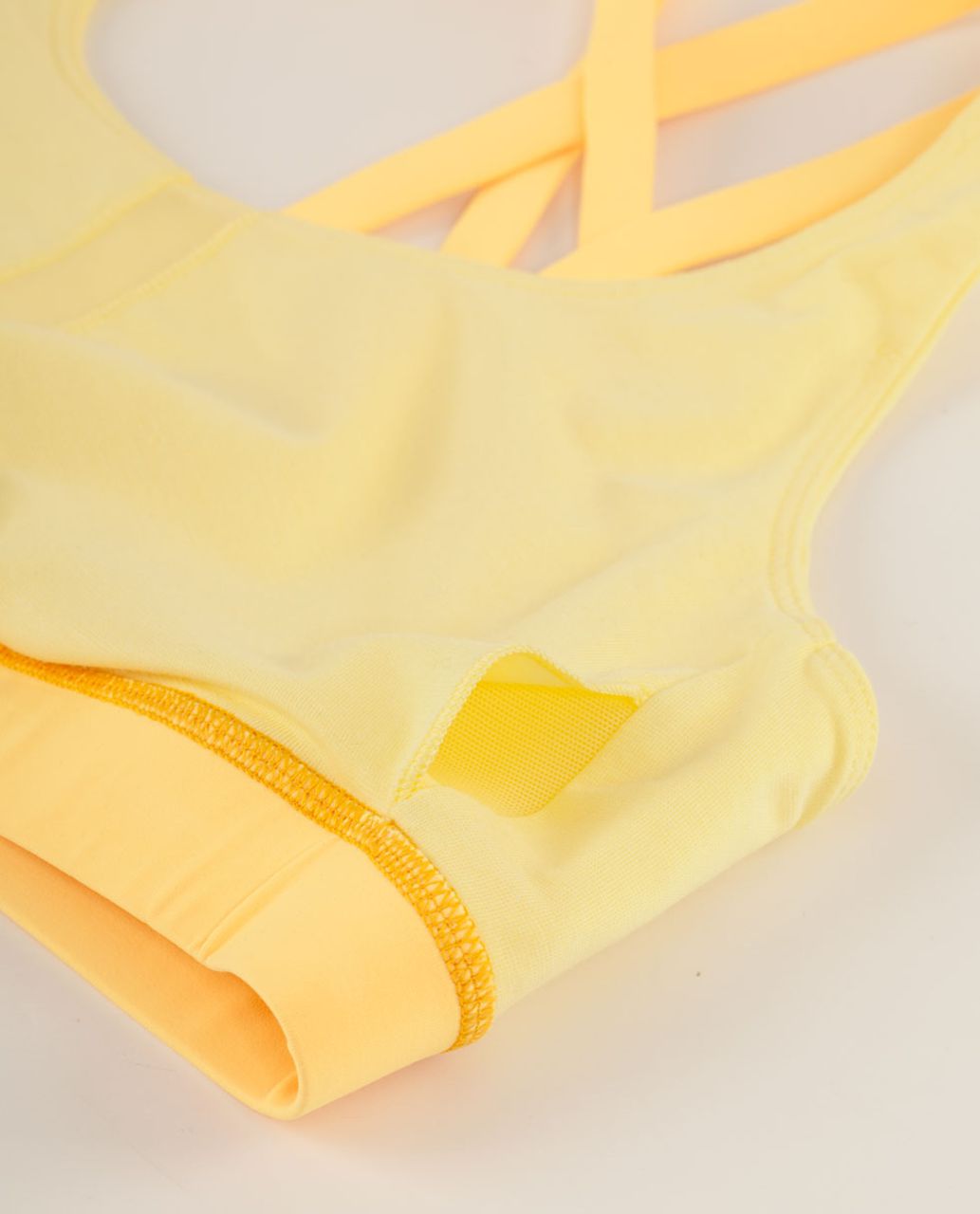 Lululemon Energy Bra - Mellow Lemon / Burning Yellow