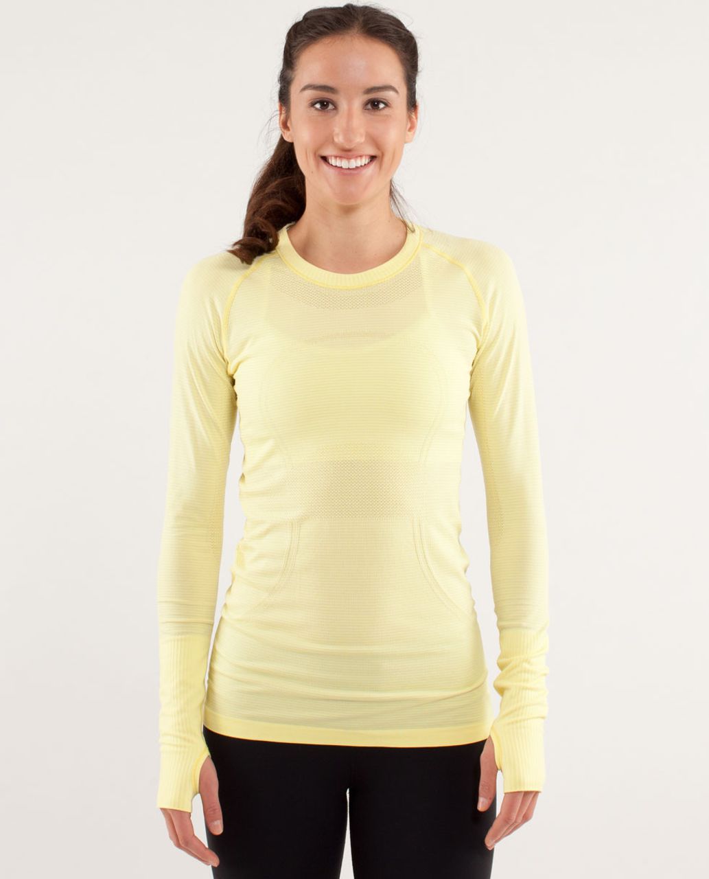 Lululemon Run:  Swiftly Tech Long Sleeve - Mellow Lemon