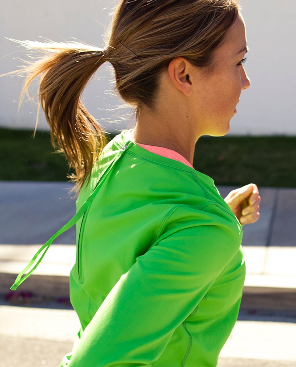 Lululemon Run:  Warm Up Crew - Frond