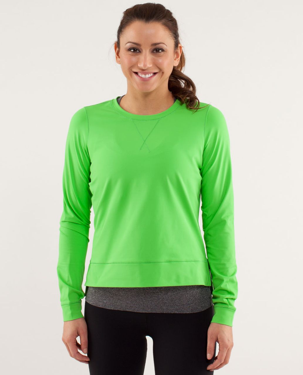 Lululemon Run: Warm Up Crew Sweatshirt Black Size 6