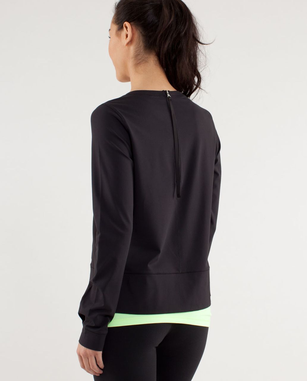 Lululemon Run: Warm Up Crew Sweatshirt Black Size 6