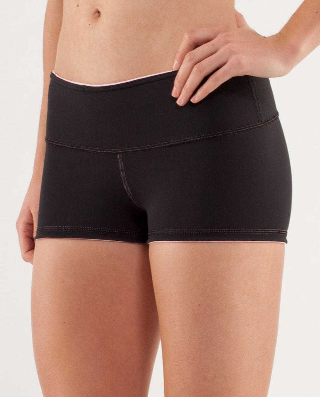 Lululemon Boogie Short - Black / Bleached Coral