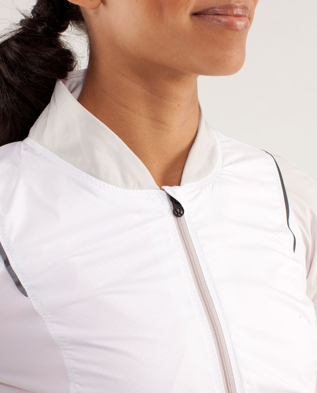 Lululemon Run:  Two To Make It True Jacket - White / Dune