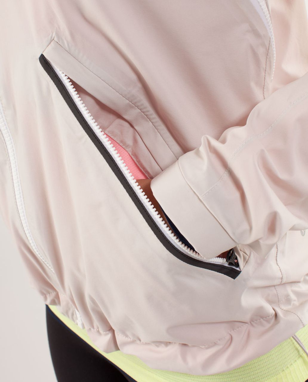 Lululemon Run:  Rise And Shine Jacket - Dune / Bleached Coral