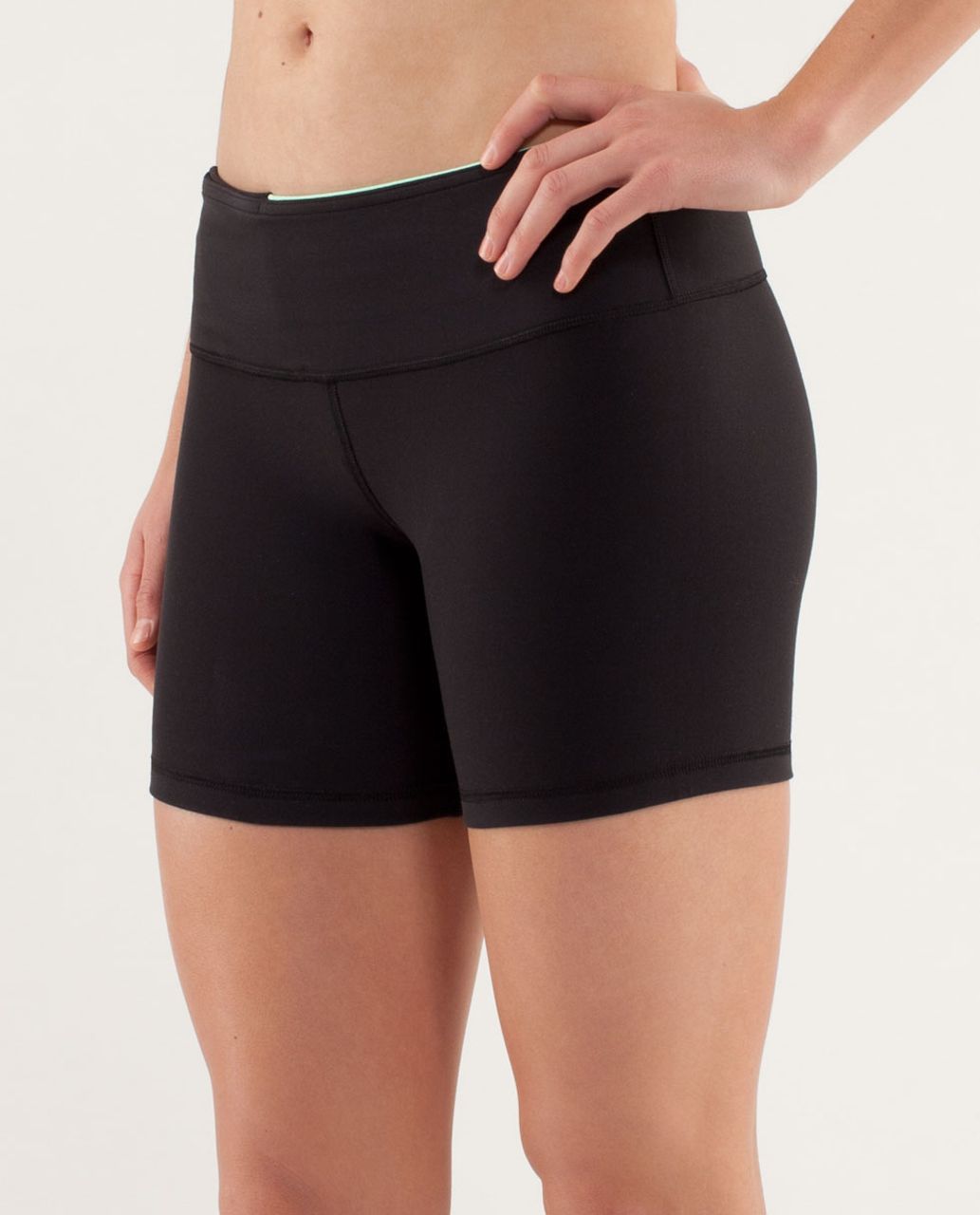 Lululemon Reverse Groove Short (Regular) - Black / Quilt Spring13 7