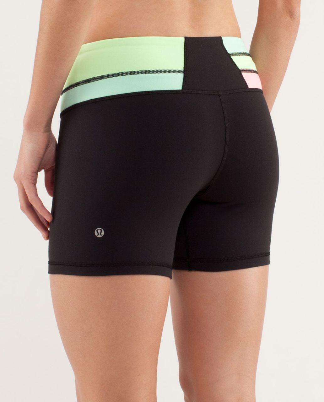 Lululemon Reverse Groove Short (Regular) - Black / Quilt Spring13 7