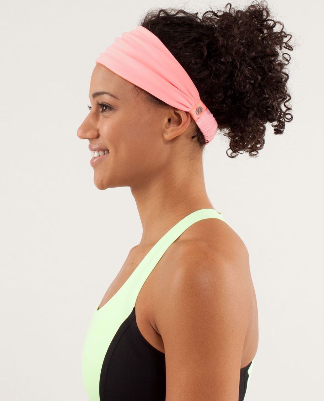 Lululemon Bang Buster Headband *Reversible - Bleached Coral / Pop Orange