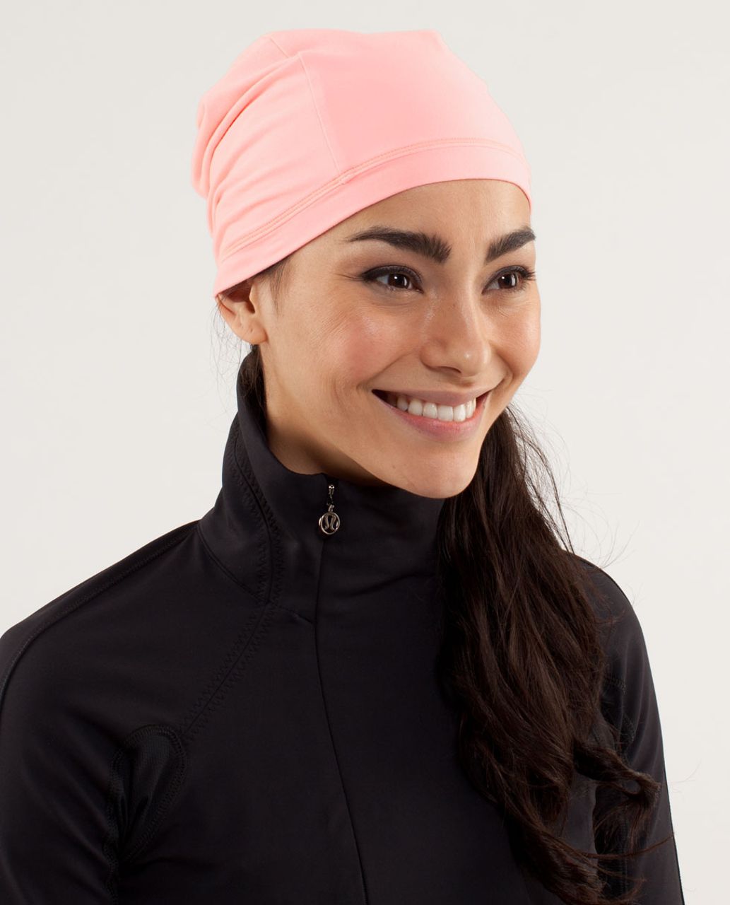 Lululemon Double The Fun Run Toque - Bleached Coral / Pop Orange