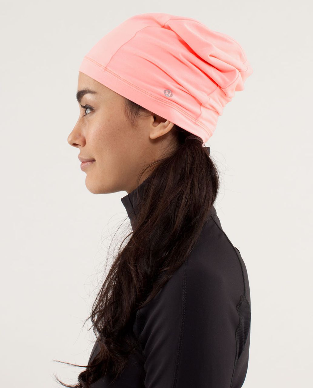 Lululemon Double The Fun Run Toque - Bleached Coral / Pop Orange