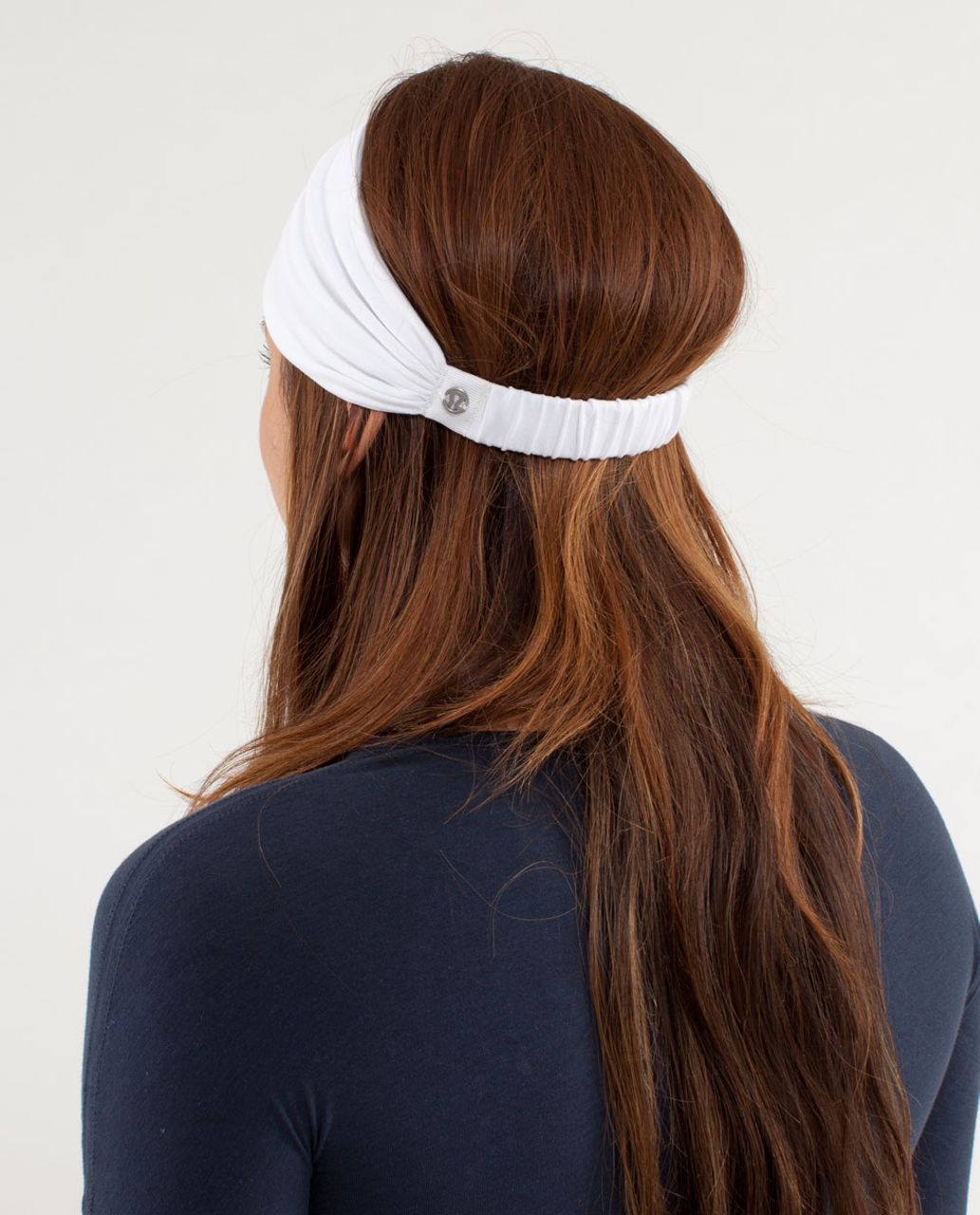 Lululemon Bang Buster Headband Tonka Stripe White Crossfit Reversible Yoga  rare