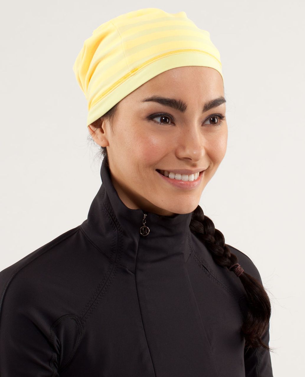 Lululemon Double The Fun Run Toque - Ocean Stripe Mellow Lemon / Mellow ...