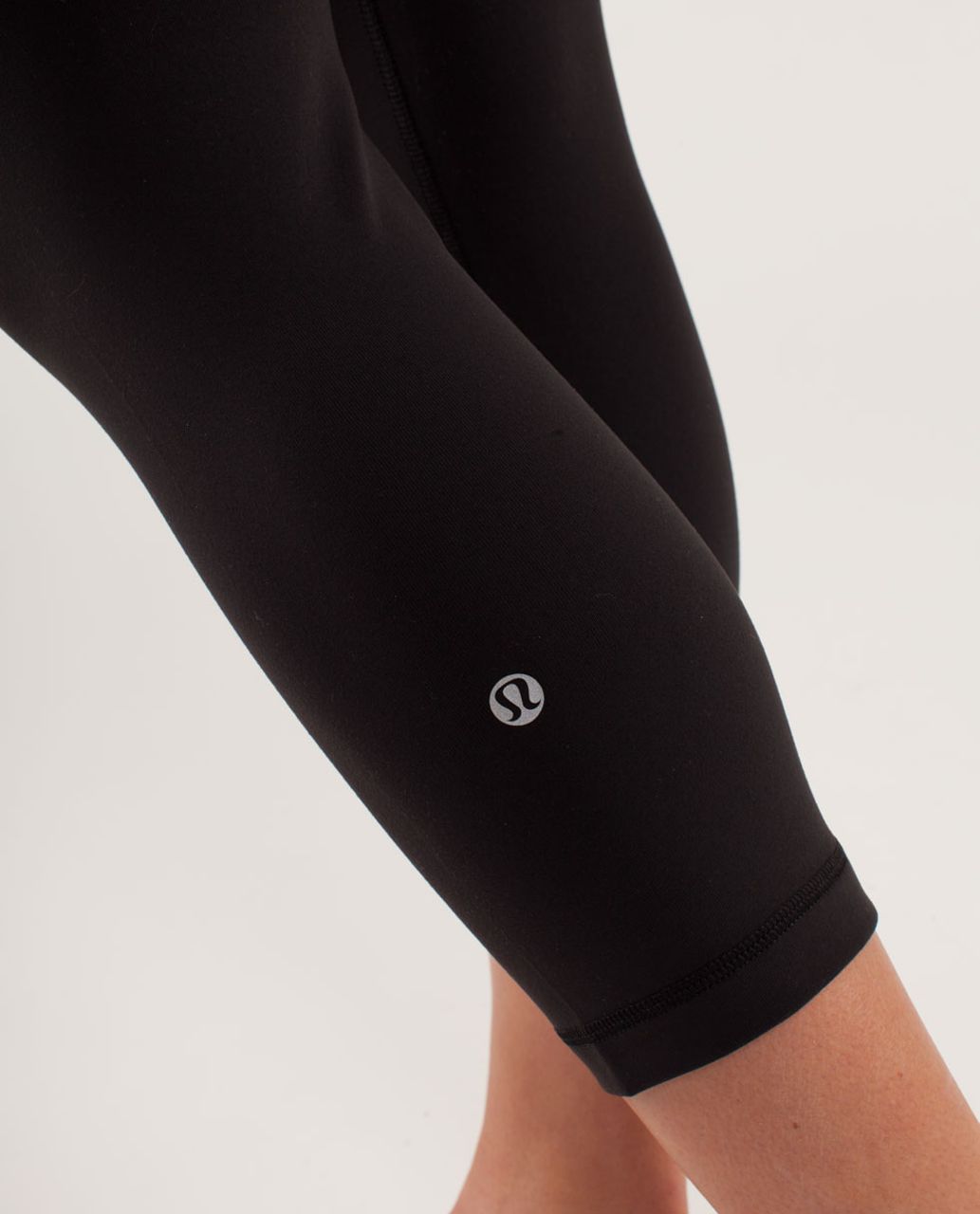 Lululemon Astro Wunder Under Crop - Black / Sea Stripe Pink Shell / Pink Shell