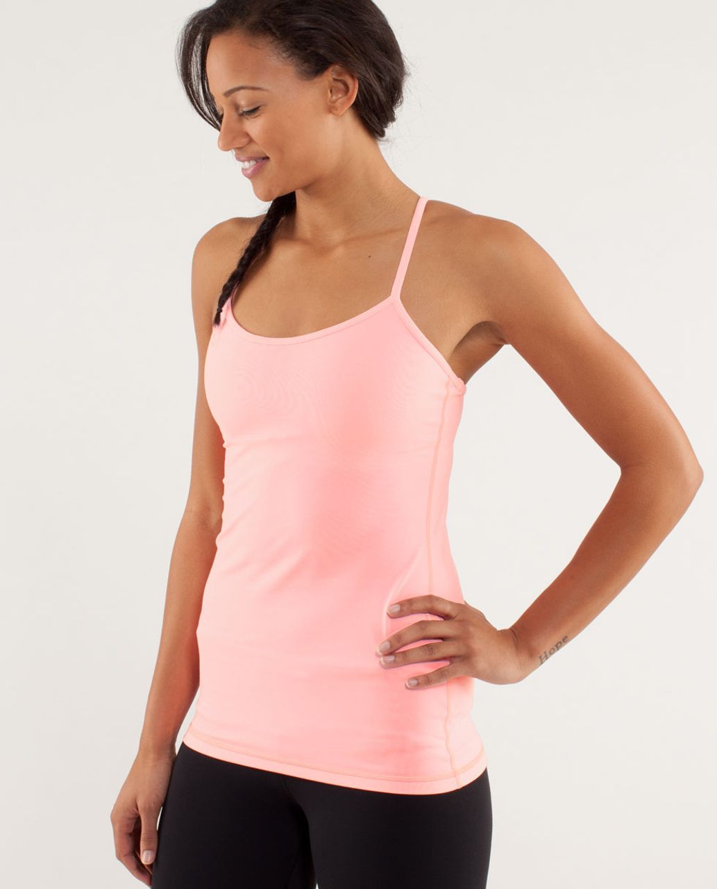 Lululemon Power Y Tank *Luon Light - Bleached Coral