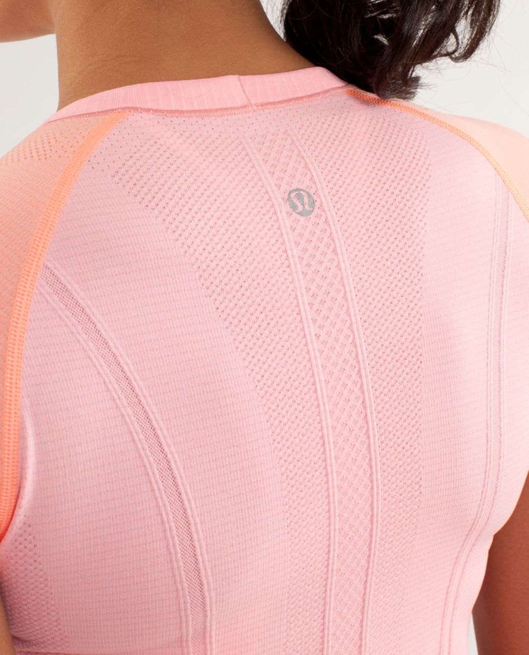 Lululemon Run: Swiftly Tech Short Sleeve - Bleached Coral / Pop Orange ...