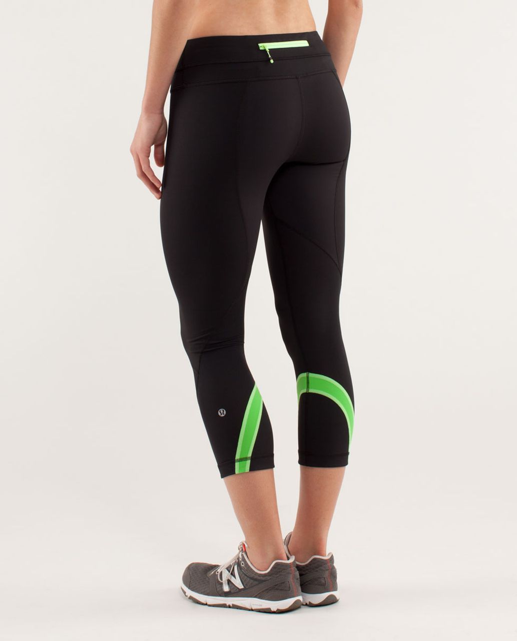 Lululemon Run:  Inspire Crop II - Black / Frond