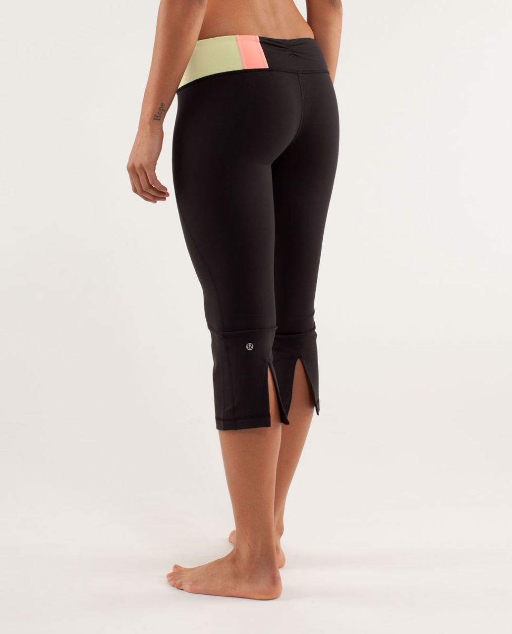 Lululemon Gather & Crow Crop - Black / Quilt Spring13 1