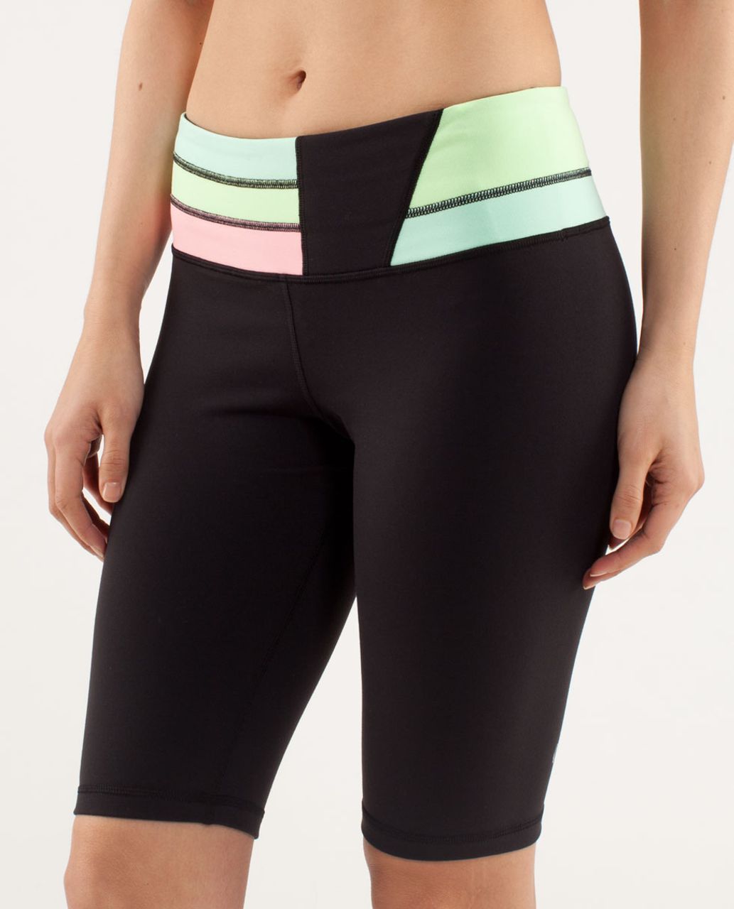 Lululemon Reverse Groove Short (Tall) - Black / Quilt Spring13 7