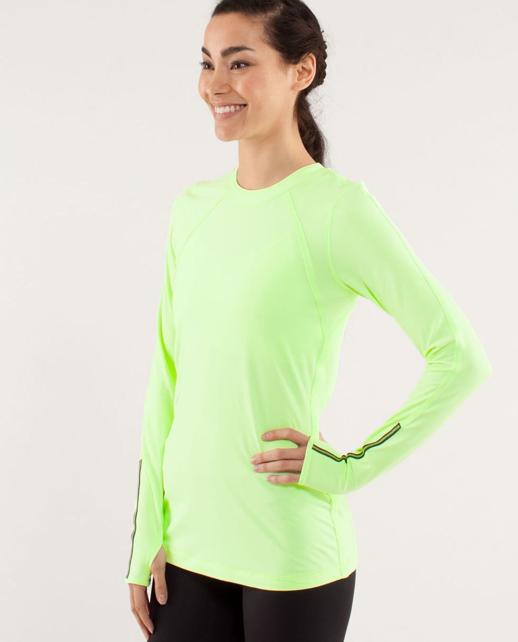 Lululemon Run:  Layer Me Long Sleeve - Faded Zap