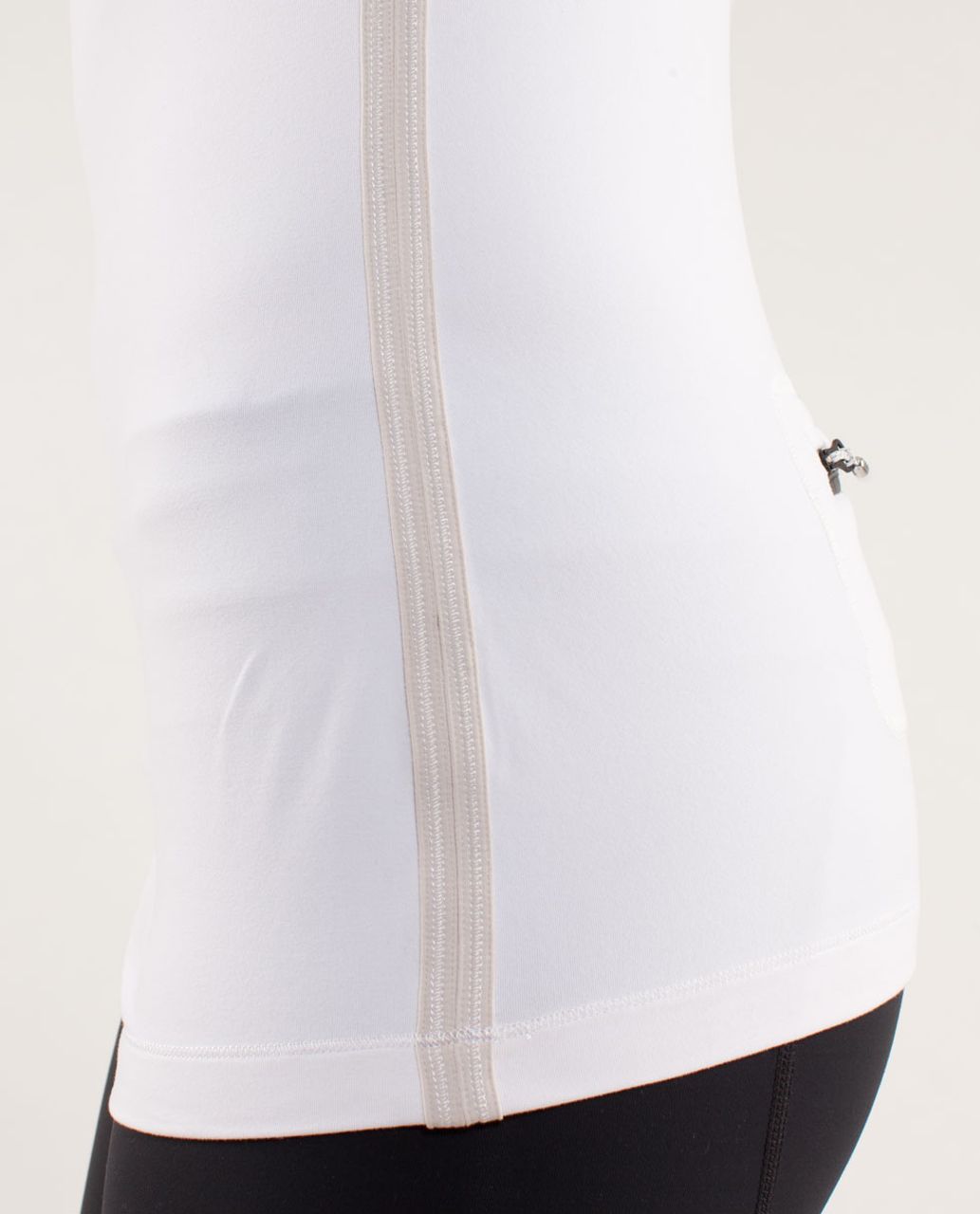 Lululemon Run:  Layer Me Long Sleeve - White / Dune