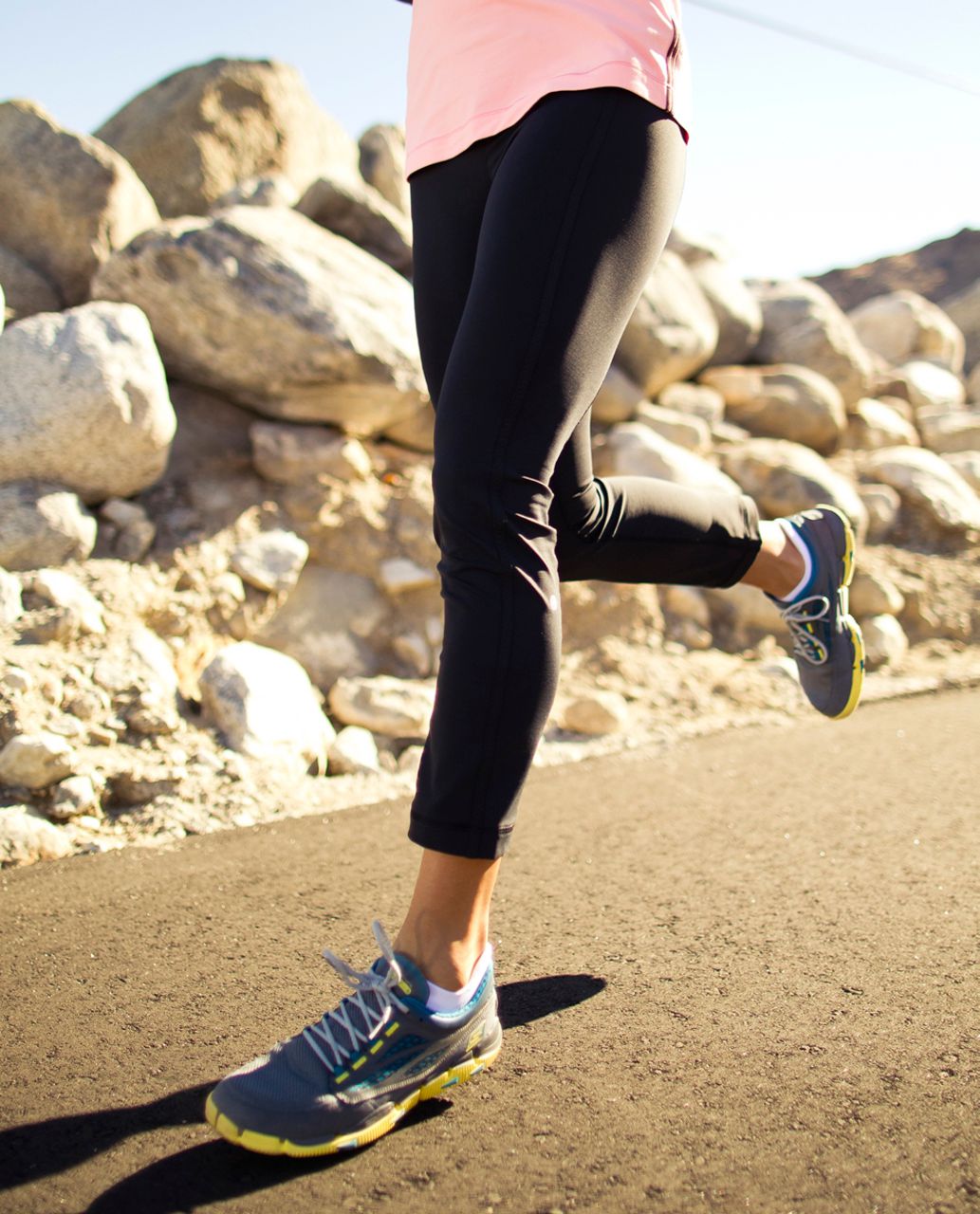 Lululemon Run:  Rise And Shine Pant - Black