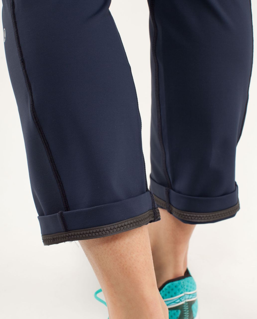 Lululemon Run:  Rise And Shine Pant - Inkwell / Ocean Stripe Inkwell