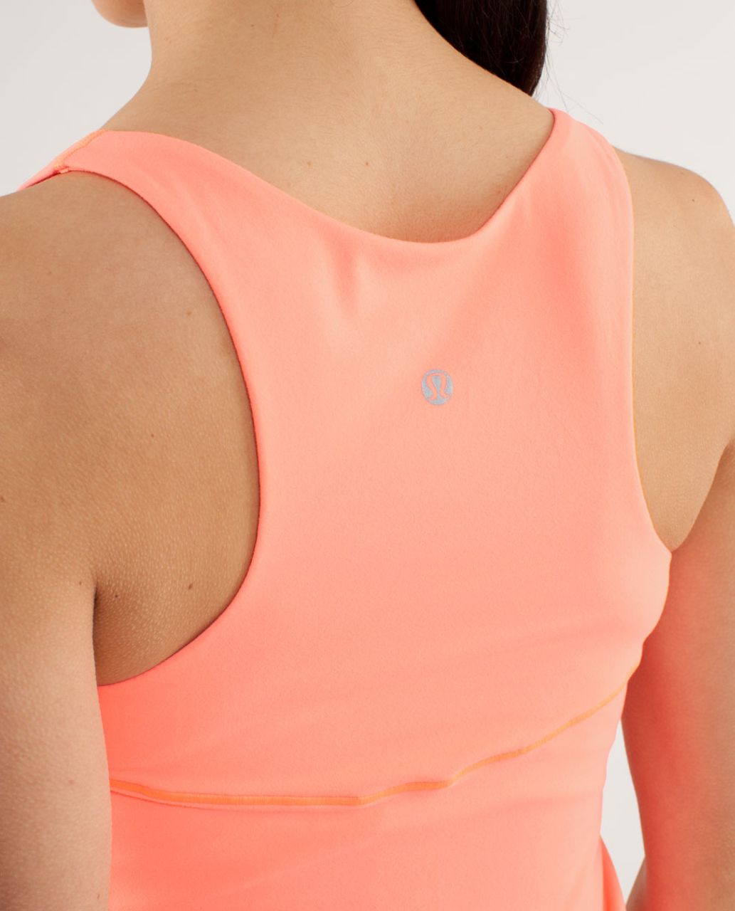 Lululemon Run:  First Base Tank - Bleached Coral / Pop Orange